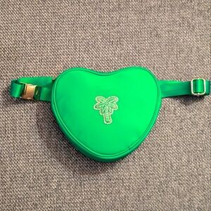 Stoney Clover Lane Heart Fanny Pack Palm Patch Green